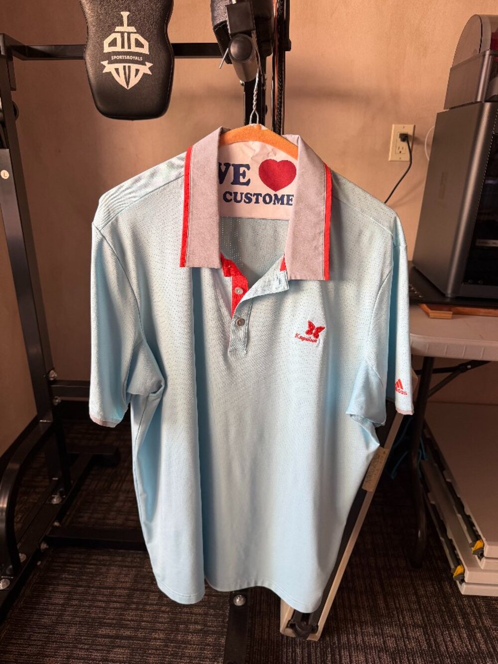 Adidas ClimaCool Men’s Kapalua Light Blue Performance Golf Polo L